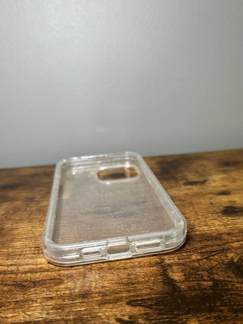Clear sparkly iPhone 14 Pro Max Case (two pieces)